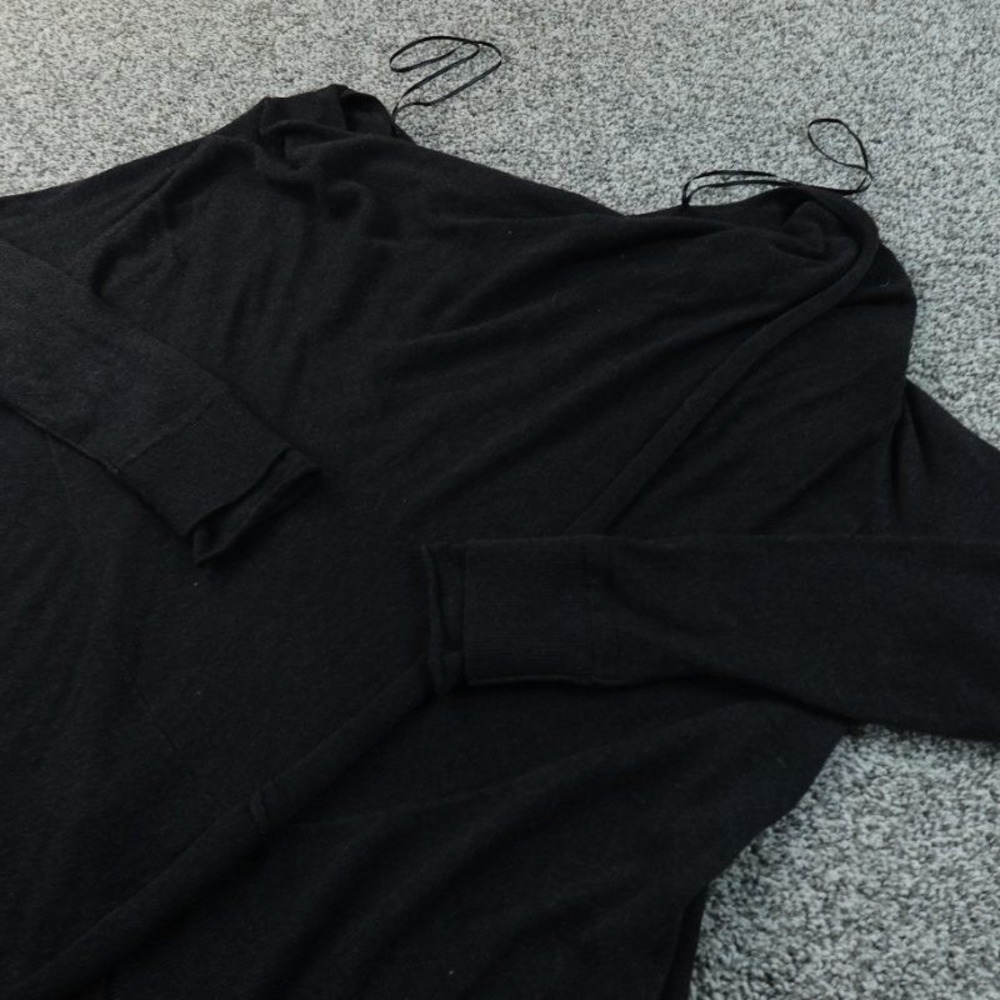 Lululemon Sweater Womens One Size Black Long Sleeve Knit Wrap Pullover Casual